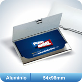 gallery/porta cartão de bolso - alumínio