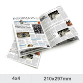 gallery/jornais informativos - 24 páginas - papel sulfite - sem verniz - dobra e granpo